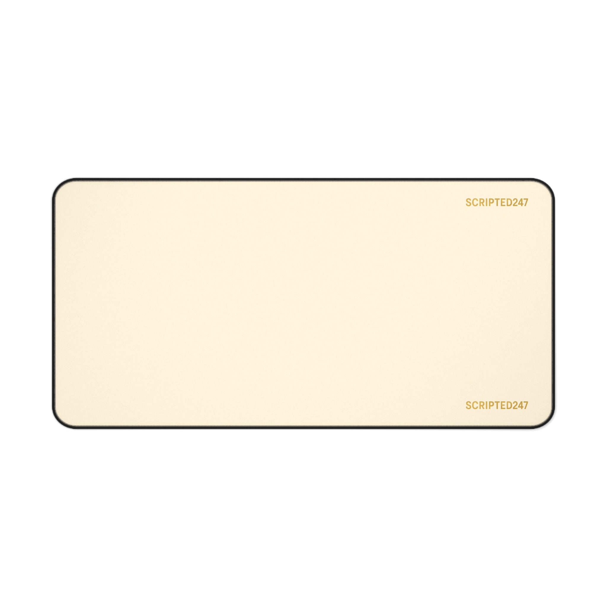 Scripted247 Desk Mat — Creme