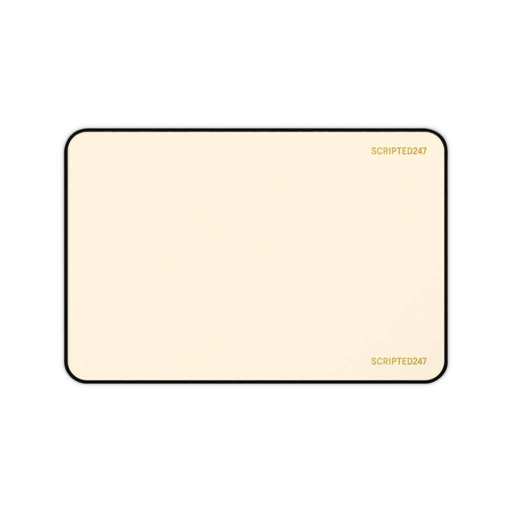Scripted247 Desk Mat — Creme