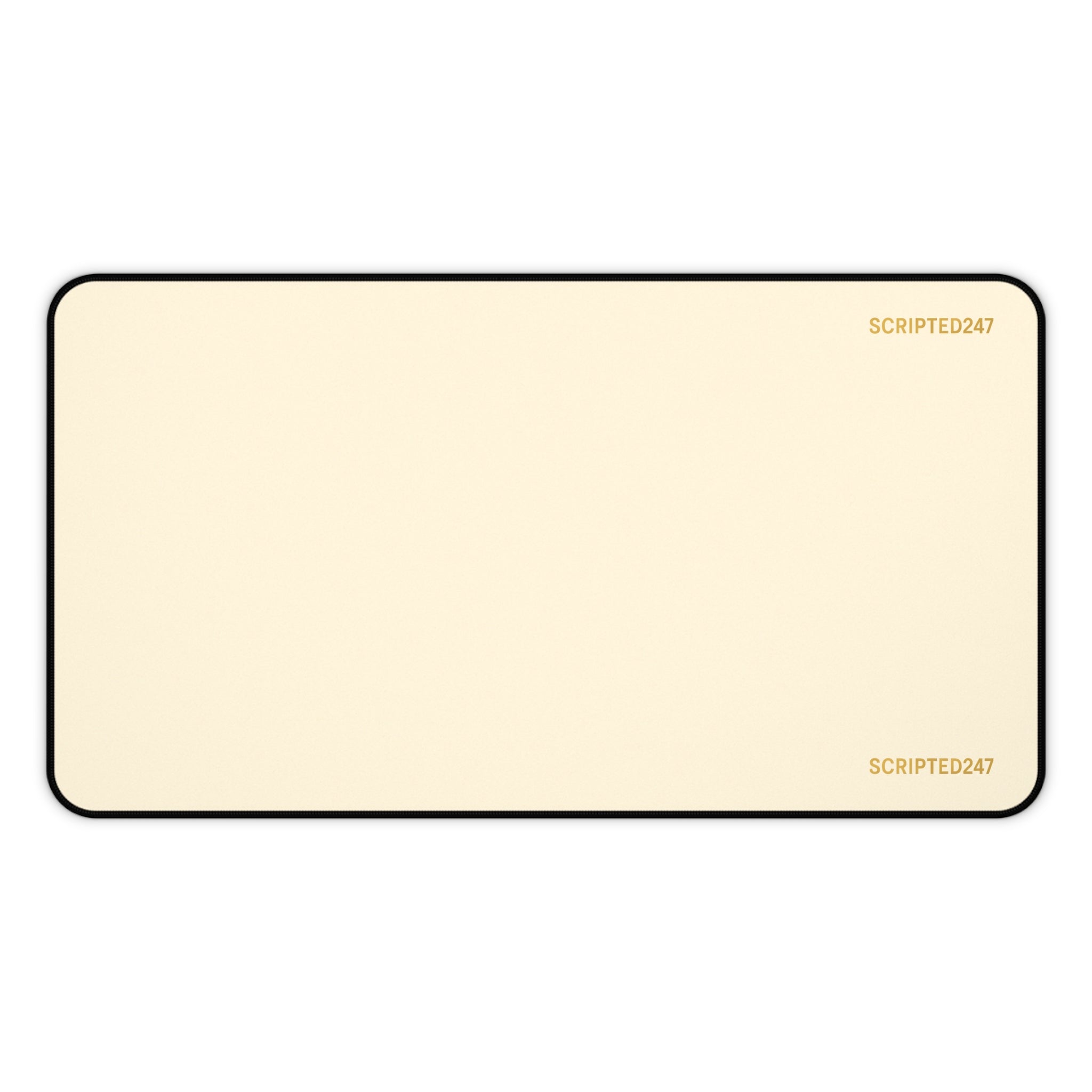 Scripted247 Desk Mat — Creme